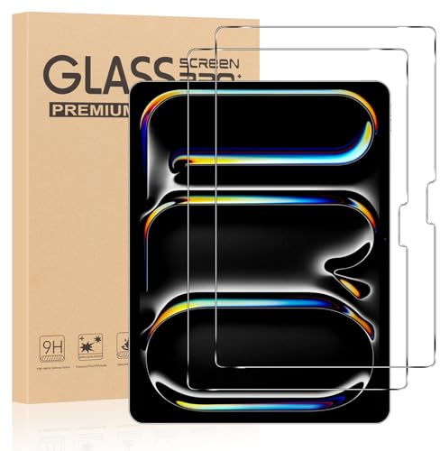 Coiwxmoi 2 Pezzi, Pellicola Prottetiva per iPad Pro 11 Pollici M5/M4 (2025/2024), Vetro Temperato, 9H Durezza HD, Ultra Resistente Senza Bolle Protezione Schermo