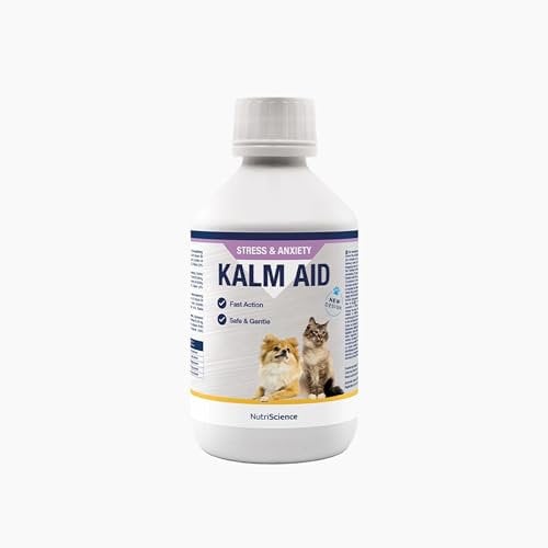 KalmAid for Cats & Dogs – Anxiety & Stress Relief | Natural Calming Supplement for Vet Visits, Travel, & Behavioral Support (250ml)