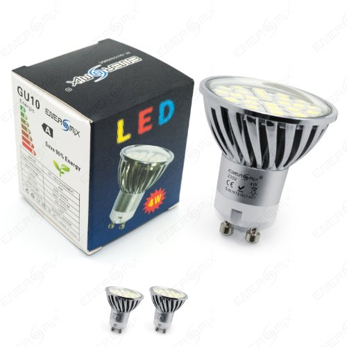 Energmix 2x2063 2x GU10 LED SPOT Lampe LED Strahler SMD 5050 Kaltweiss Licht