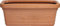 OEM SYSTEMS Vaso Rettangolare Festonato Maxi Misura 60 Cm Colore Terracotta Doppio Bordo