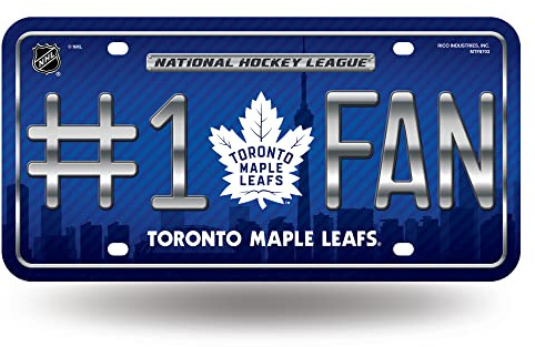 NHL #1 Fan Metal License Plate Tag
