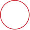 NiroSport Hula Hoop Reifen Aluminium Gymnastikreifen Fitnessreifen, 90 cm (Rot)