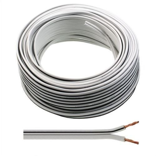 10m of White Speaker Cable 13 Strand by Auline® for Surround Sound Hifi Car Audio System