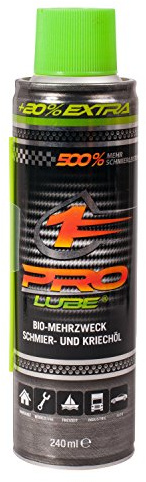 PROLUBE® BIO-MEHRZWECK SCHMIER-UND KRIECHÖL - 240 ml - Aerosolspray Premium-Multiöl biobasiert Schmiermittel Perfekt für Skatelager Kugellager