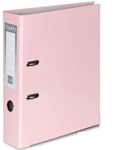 Office Centre 1 x Pastel Pink A4 Large 75mm Lever Arch Files Folders Metal Edge & Finger Pull Stationery Document Storage Paper Office School