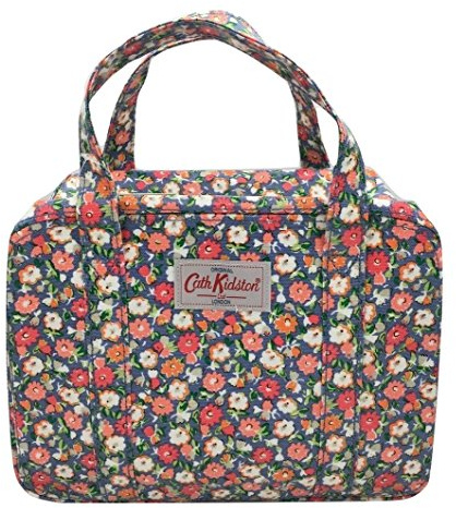 Cath Kidston Oilcloth Blue Meadow Ditsy Zip Mini Boxy Bag Handbag