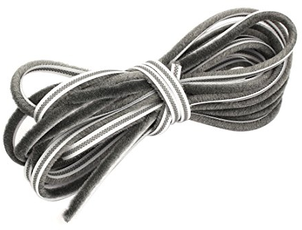 sourcing map Ventana Puerta Burlete Cepillo Sello Tira 7mm x 6mm x 16,4 Pies Gris