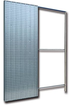 SCRIGNO Châssis de porte coulissante à porte unique - Dimensions : 90 x 210 cm - Acier allié - Moderne