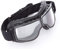 Retro Motorradbrille Piwear Boston Black Gun Metal klares Glas