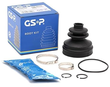 GSP Montagesatz, Faltenbalg Antriebswelle 760039 | Kompatibel mit: AUDI A3, A4 B5, A4 B5 Avant, A4 B6, A4 B6 Avant, A4 B6 Cabriolet, A4 B7, A4 B7 Avant, A6 C5, A6 C5 Avant