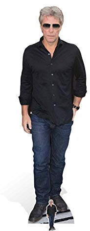 Star Cutouts CS650 Jon Bon Jovi Rock Star Lifesize Cardboard Cutout – 80s Music Fan Display, Party Decoration & Event Prop