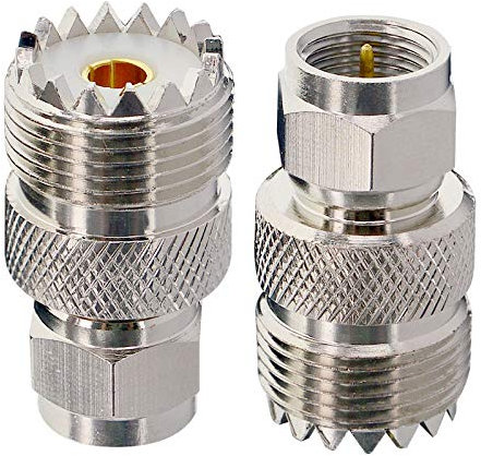 YILIANDUO RF Coaxial Adaptateur Coaxial F Mâle à UHF Femelle SO-239 Adaptateur Coaxial pour Répéteur d'Antenne Wi-FI Câble d'Extension de Signal Radio (Paquet de 2)