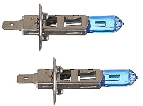 Mintice 2 X KFZ Auto H1 6000K Xenon Gas Halogen Scheinwerfer Weiß Licht Lampen Birnen 100W