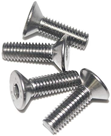 Senkschraube M6 x 22 mm, Edelstahl V2A VA A2, DIN 7991 / ISO 10642, Innensechskant, 25 Stück