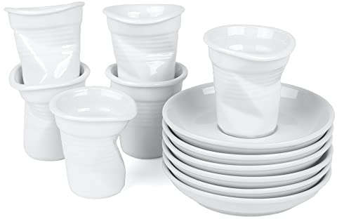 Holst Porzellan UTA 112 - Juego de 12 tazas de café (porcelana, para 6 personas)