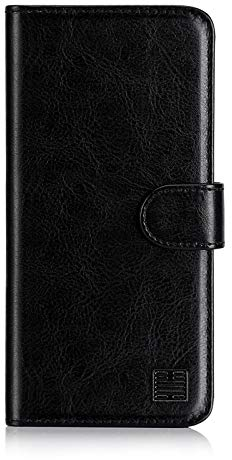 32nd PU Leder Mappen Hülle Flip Case Cover für OnePlus 8T, Ledertasche hüllen mit Magnetverschluss und Kartensteckplatz - Schwarz