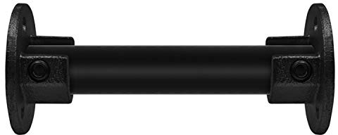 Klemp - Schwarz Boden-Flansch, mit Einlage (Satz), Wand-Flansch, Decken-Flansch, Rohrverbinder, Stütze, Temperguss galvanisiert, feuerverzinkt, inkl. Schrauben Typ 15BB - 26,9 mm / ¾