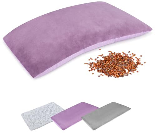 SuzziPad Wärmekissen Mikrowelle zur Schmerzlinderung mit Waschbarem Bezug, 17.7 x 30.4 cm Körnerkissen für Schulter, Bauch, Ellbogen, Heizkissen Mikrowelle für Krämpfe, Arthritis, Gelenkschmerzen