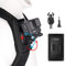 TELESIN Rucksack Schultergurt Halterung für GoPro Hero 13/12/11/10/9/8/7/6/5/4/Max, DJI OSMO Action, Insta360, mit 360 Grad Drehbarem Pad-J-Haken, Halter-Befestigungssystem, Action Kamera Zubehör