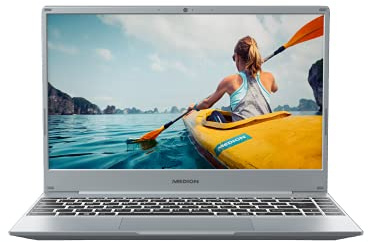 Medion AKOYA 14 inch Full HD Laptop AMD Ryzen 7 4700U Integrated Graphics 8 GB RAM 512 GB SSD Windows 10 Home 2 Year Warranty Silver