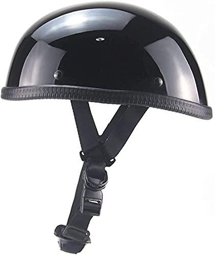 Casques Moto Bols Casque Moto Mobylette Demi Coque Casque ECE Homologué Générique Retro Casques Moto C,L