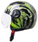 RYDZCLH Motorrad Roller Offenes Jet Helm Damen Open Face Helmet Scooter Moped Mofa-Helm Herren Retro Vintage Pilot Biker Helmet Erwachsener Sturzhelm DOT/ECE-Zertifizierung Mopedhelm,Grün,M