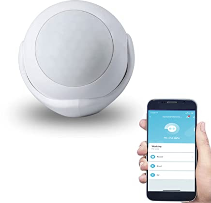 Gantch PIR Motion Sensor, Zigbee Connection, 360° Detection, Smart Life APP Control, Compatible with Apple HomeKit, Alexa, Home Security & Automation, Battery Powered, White