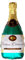 Oblique Unique® Folien Luftballon XXL Champagner Sekt Flasche als JGA Hochzeit Jubiläum Geburtstag Party Deko
