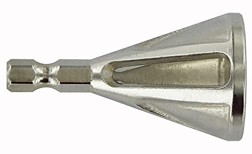 TIVOLY - Fresa per sbavatura HCS - Per aste filettate e tubi in metallo o plastica Ø 7-22 mm - Gambo esagonale 6,35 mm - Sistema Quick Change