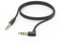 Hama Aux Kabel, 3,5mm Klinke auf Klinke, 1m (3 5 Klinke auf 3 5 Klinke, 90°gewinkelt, Klinkenkabel 3,5, Audio Kabel, z.B. für Kopfhörer, Smartphone, Lautsprecher, Boxen, PC, Auto, Stereo) schwarz