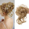 Haarteil dutt Blond Haargummi Mit Haare messy bun haarteil blond Tousled Updo Hairpieces Bun Scrunchies Erweiterungen für Frauen Mädchen (#24 hellbraun)