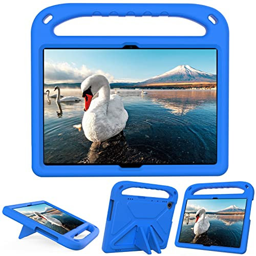 For Huawei Mediapad T5 10 10.1 Inch Tablet Case for Kids Lightweight Shockproof Cover with Handle Stand Tablet Blue