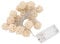Shanrya Rattan-Kugel-Lichterketten, Batteriebetrieben, 20 LED, Romantische Rattan-Lichterketten mit Warmem Effekt Zur Dekoration