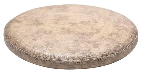 Stuhlkissen Sitzkissen mit Reißverschluss, Wildleder Sitzauflage für Innen Büro Wohnzimmer, Gefüllte Gedächtnisschaum, rutschfest, Rund, Wasserdicht, Vintage Farbe, Dick 4cm,8,40cm