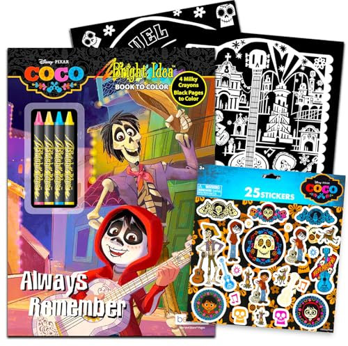 Coco Mal- und Aktivitätsbuch-Set – Coco Malbuch-Set mit Puzzles, Spielen und Malvorlagen sowie Aufklebern, Disney Coco Malbuch