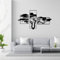 Tubibu Baum des Lebens Wanddeko, Wandbild aus Metall Schwarz, Haus Wandkunst-Dekoration, Wandaufkleber 3D, Moderne Deko, Bilder für Zuhause Büro Schlafzimmer, Wohnzimmer und Küche (Large)