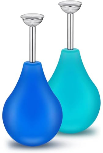 Tsudoku 2 Pcs Ball Sprinkler, Blue&Green, Style, Rubber Material, Perfect for Wet Felting & Plant Watering