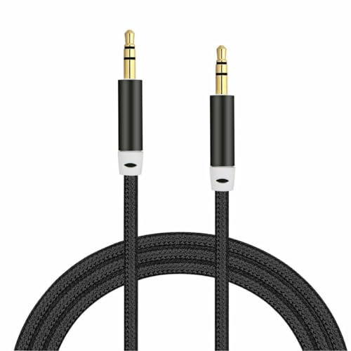 Generic Headphone Aux Cable Audio Lead 3.5mm Jack to Jack Stereo PC Car Male (Black)