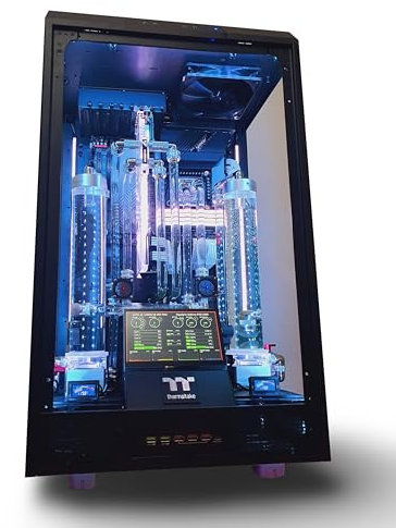 VIXIA High End Custom Watercooled Gaming PC - Intel Core i9 14900KS 6.20GHz - GeForce RTX 4090 DDR6X 24GB - DDR5 6000MHz 64GB - PCIe4.0 M.2 NVME 2TB - Full Dual Cooling - Black - VXF-50B