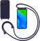 GoodcAcy Handykette Handyhülle für Huawei P Smart 2019/2020,Smartphone Necklace Hülle mit Band Schutzhülle mit Kette zum umhängen Halskette Flüssig Silikon Case für Huawei P Smart 2019/2020,Blau