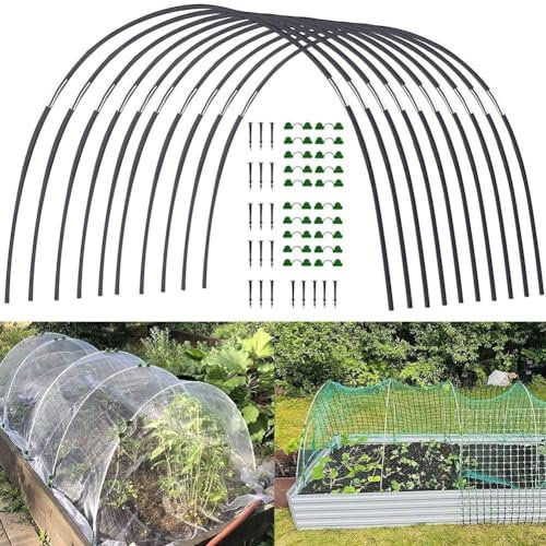 Arches tunnel de serre de jardin, adaptées pour les jardins de fraises surélevées, arches de tunnel de serre (1)