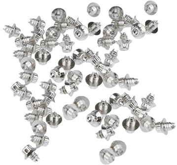 HBNYHLKW 100 Teile/Satz 6,9mm Universal Auto Rad Nieten Muttern Felgen Legierung Bolzen Kunststoff Kappe Lip Schraube Bolzen Reifen Auto Styling Tunning(Silverx100pcs)