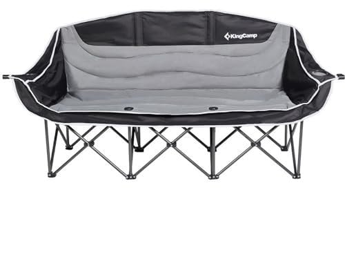 KingCamp Camping Sofa Triple Deluxe Lounge 3 Personen Klappstuhl Couch 270 kg