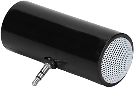 GOWENIC Mini Portable Speaker, Clear Sound for Smartphones, Tablets, Laptops, MP3 Players, with 3.5mm Jack, for Travel and Home Use (Black)