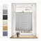 Sonello Plissee Crush Klemmfix ohne Bohren 45cm x 200cm Grau Faltrollo Plisseerollo Jalousie für Tür & Fenster Blickdicht Sichtschutz Sonnenschutz Fertifplissee Rollo