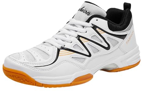 Viaoragiosa Chaussure Badminton Homme,Chaussures De Tennis De Badminton,Chaussures Squash Et Badminton,D'EntraîNement en Cour D'IntéRieur,Anti-Slip LéGer,pour Badminton,Tennis De Table,Squash