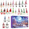 Wichtel-Adventskalender 2024, 24 Tage Weihnachts-Adventskalender, Weihnachtskalender-Zwergen-Anhänger, Zwergfiguren Adventskalender Kinder Und Erwachsene