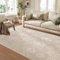 SONGMICS HOME Boho Teppich, 200 x 290 cm, Schlafzimmer Teppich, Wohnzimmerteppich, rutschfesterteppich, waschbarerteppich, flauschig, Dekoration, für Wohnzimmer, cappuccinobeige TAR214L01