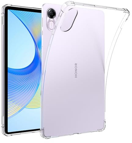 AKABEILA Coque Transparente pour Honor Pad 8 2022 12.0 Pouces Étui Mince Léger TPU Souple Tablette Housse avec Coussins Air Antichoc