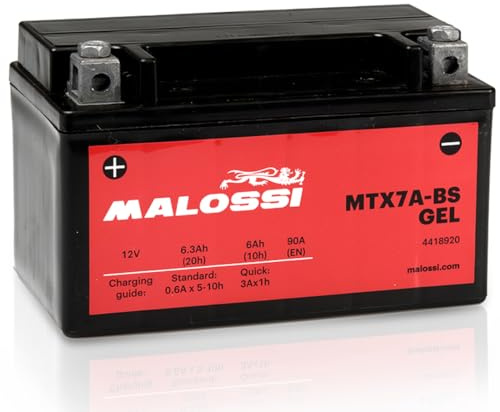 Batteria YTX7A-BS = MTX7A-BS GEL 2V 6AH Cygnus X 125 4T Pronta All Uso